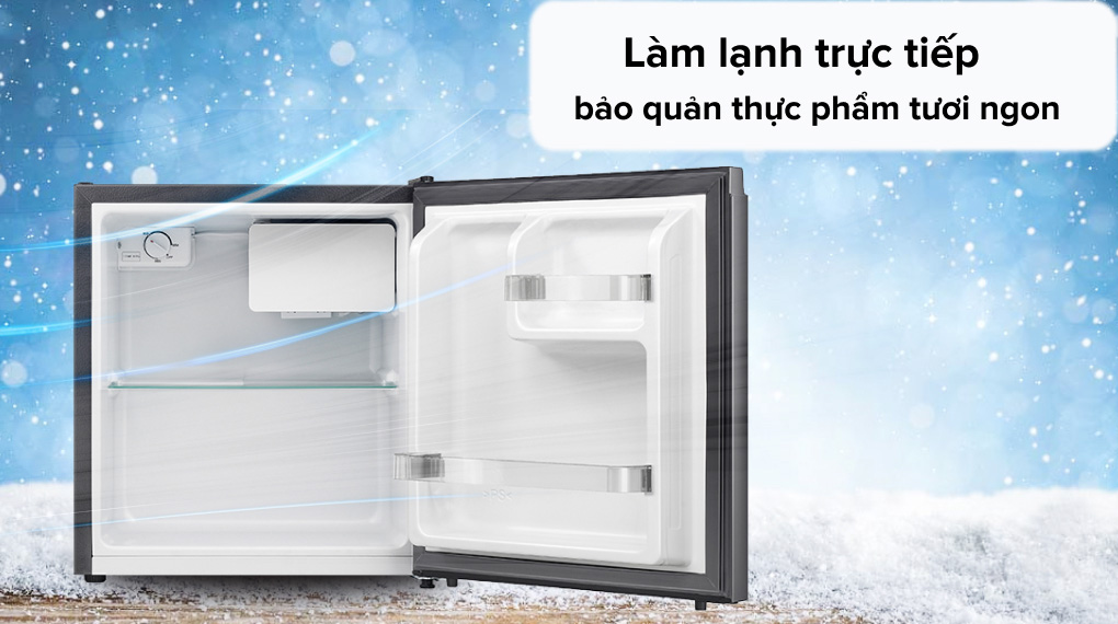 tủ lạnh mini Electrolux 45 lít EUM0500AD VN ứng dụng công nghệ làm lạnh trực tiếp