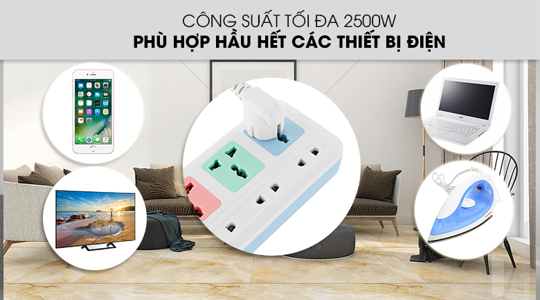 Ổ cắm điện Comet CES4433 (3m)