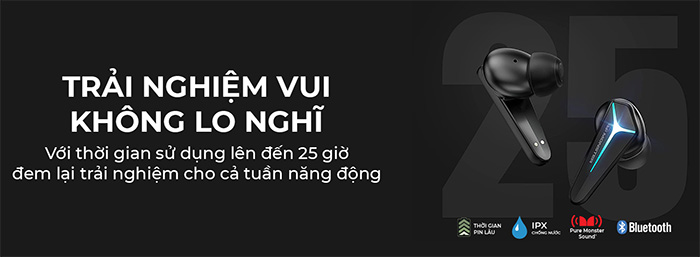 Thời gian sử dụng 25 giờ