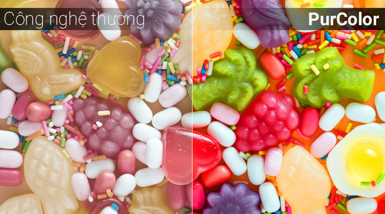 Công nghệ PurColor tái tạo dải màu sắc tự nhiên