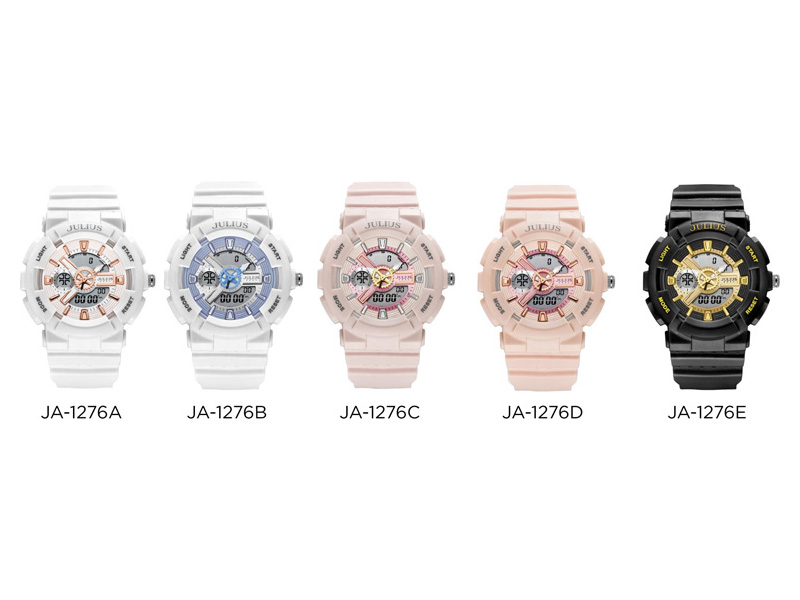 Đồng hồ nữ JA-1276 Julius Hàn Quốc thể thao chống thấm nước