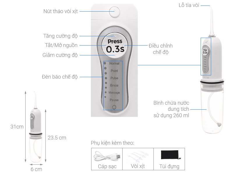Halio Professional Cordless Oral Irrigator