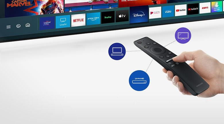 Smart Samsung TV 4K trang bị điều khiển One Remote thân thiện với môi trường