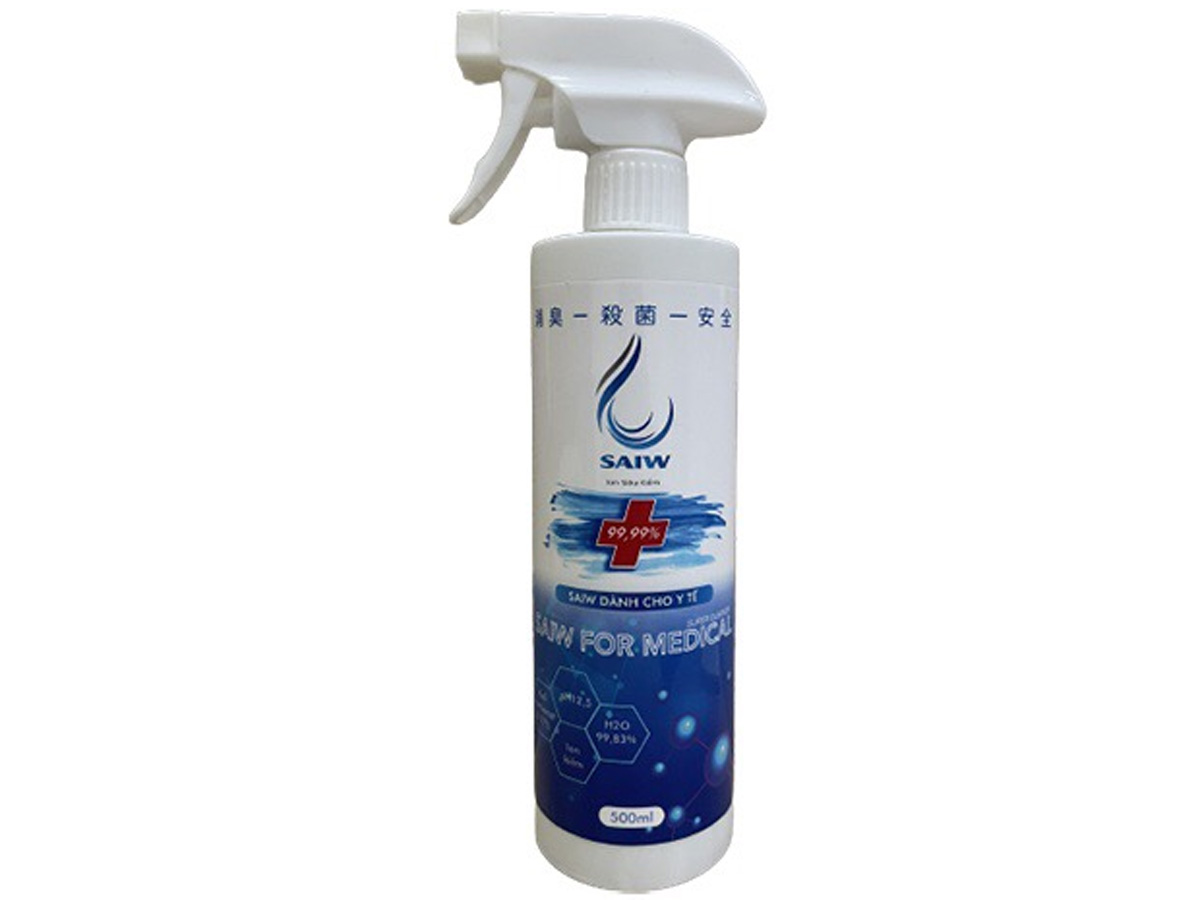 Chai xịt khử khuẩn, khử mùi dùng cho y tế Saiw for Medical (500ml)