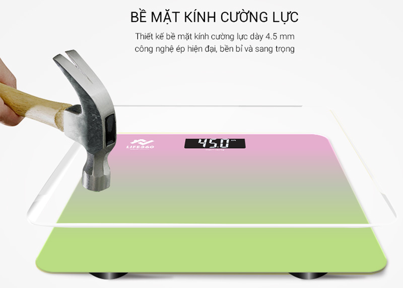 Mặt kính chịu lực tốt 