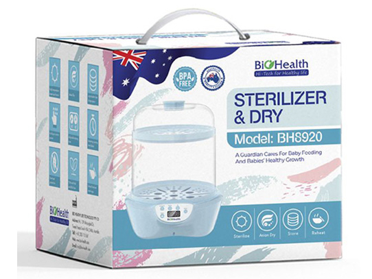 Máy tiệt trùng và sấy khô bình sữa Biohealth BH8920