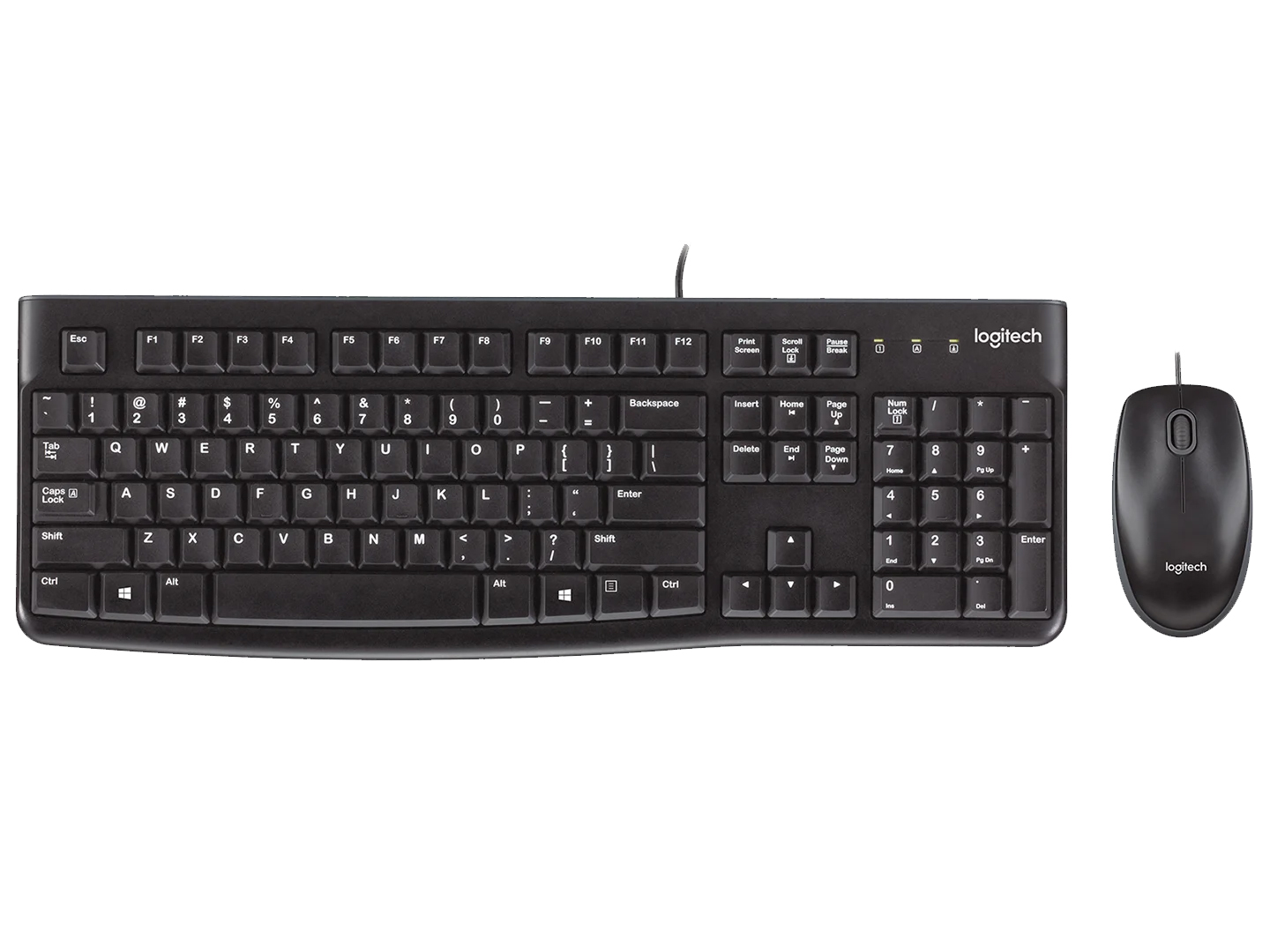 Bộ bàn phím chuột có dây Logitech MK120