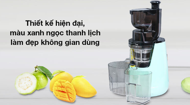 Máy ép hoa quả KL 598 được thiết kế với kiểu dáng gọn đẹp