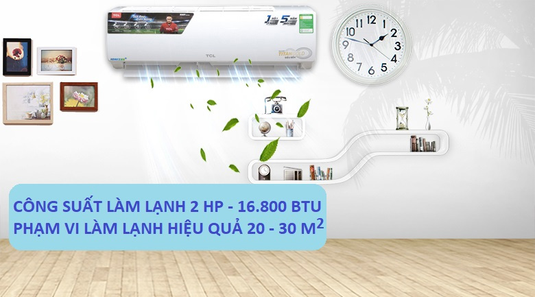 Đáp ứng nhu cầu làm mát cho phòng dưới 30m2