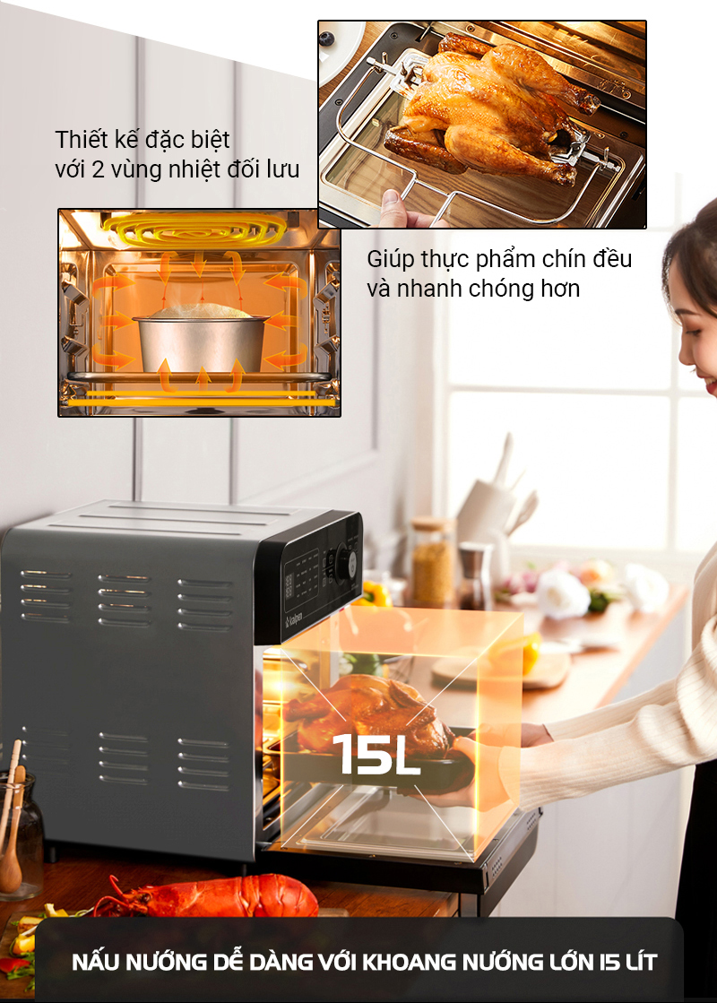 Nồi chiên không dầu Kalpen 