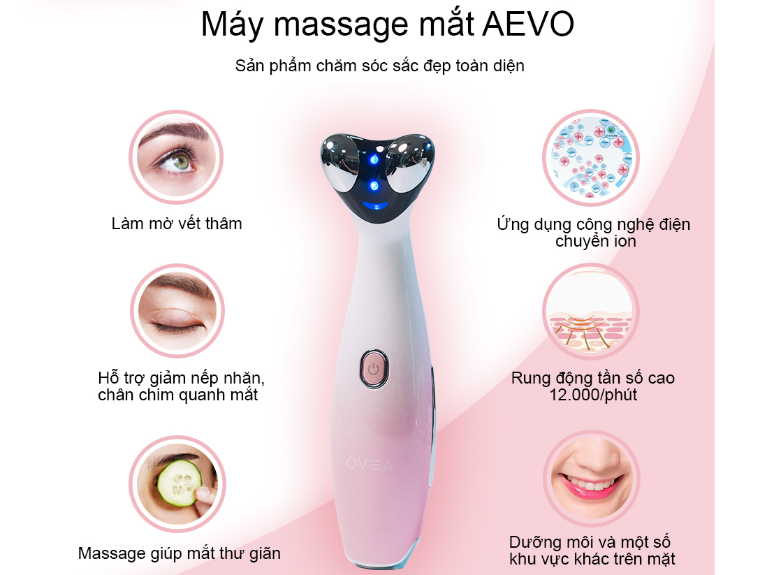 Máy massage mắt AEVO Eye Beauty (AE68-042W/042P)