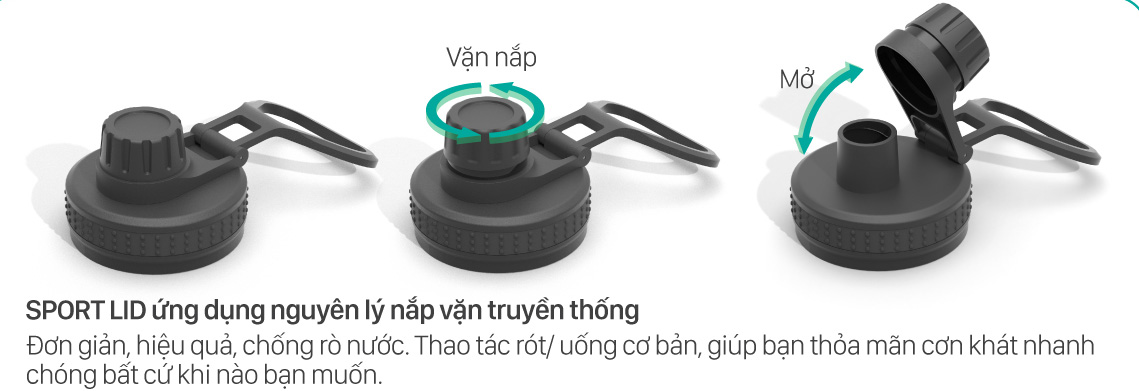 Nắp vặn an toàn từ thiết kế đến chất liệu