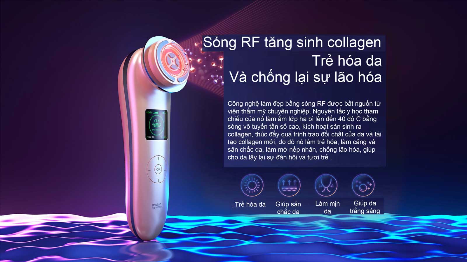 máy đẩy dưỡng chất trẻ hóa da 