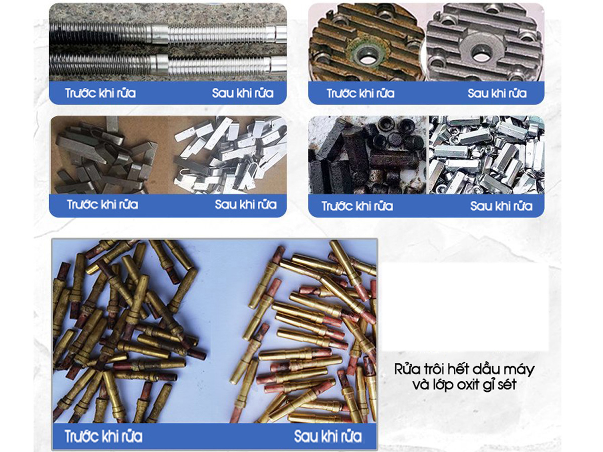 Máy có thể vệ sinh các dụng cụ cơ khí