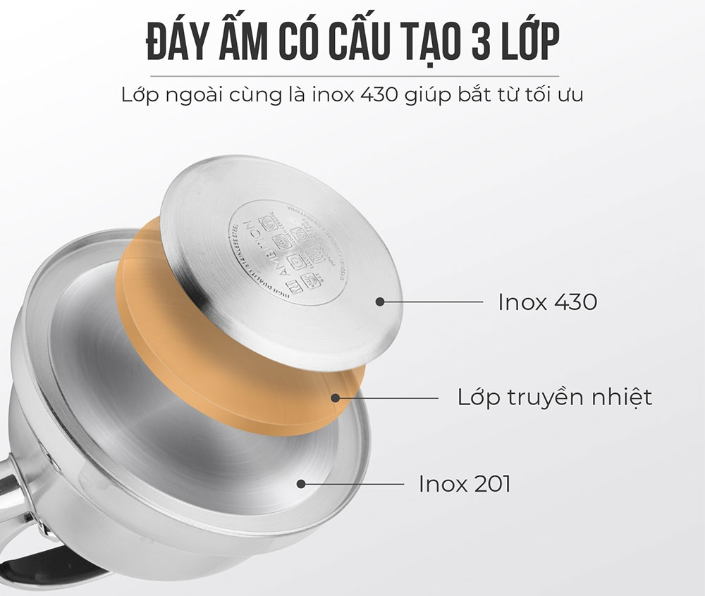 Ấm đun nước cho bếp từ