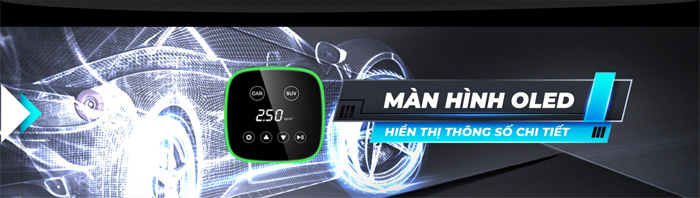 Màn hình hiển thị các chỉ số rõ ràng Màn hình hiển thị các chỉ số rõ ràng