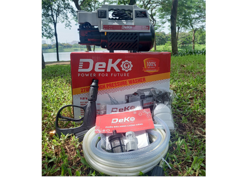 Bộ sản phẩm đầy đủ của máy rửa xe Deko