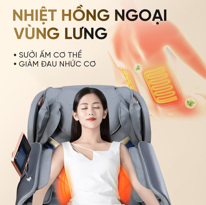 Ghế massage nhiệt hồng ngoại