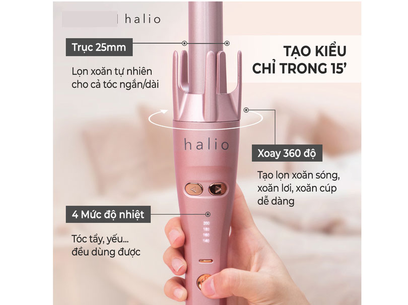 Máy uốn tóc Halio  