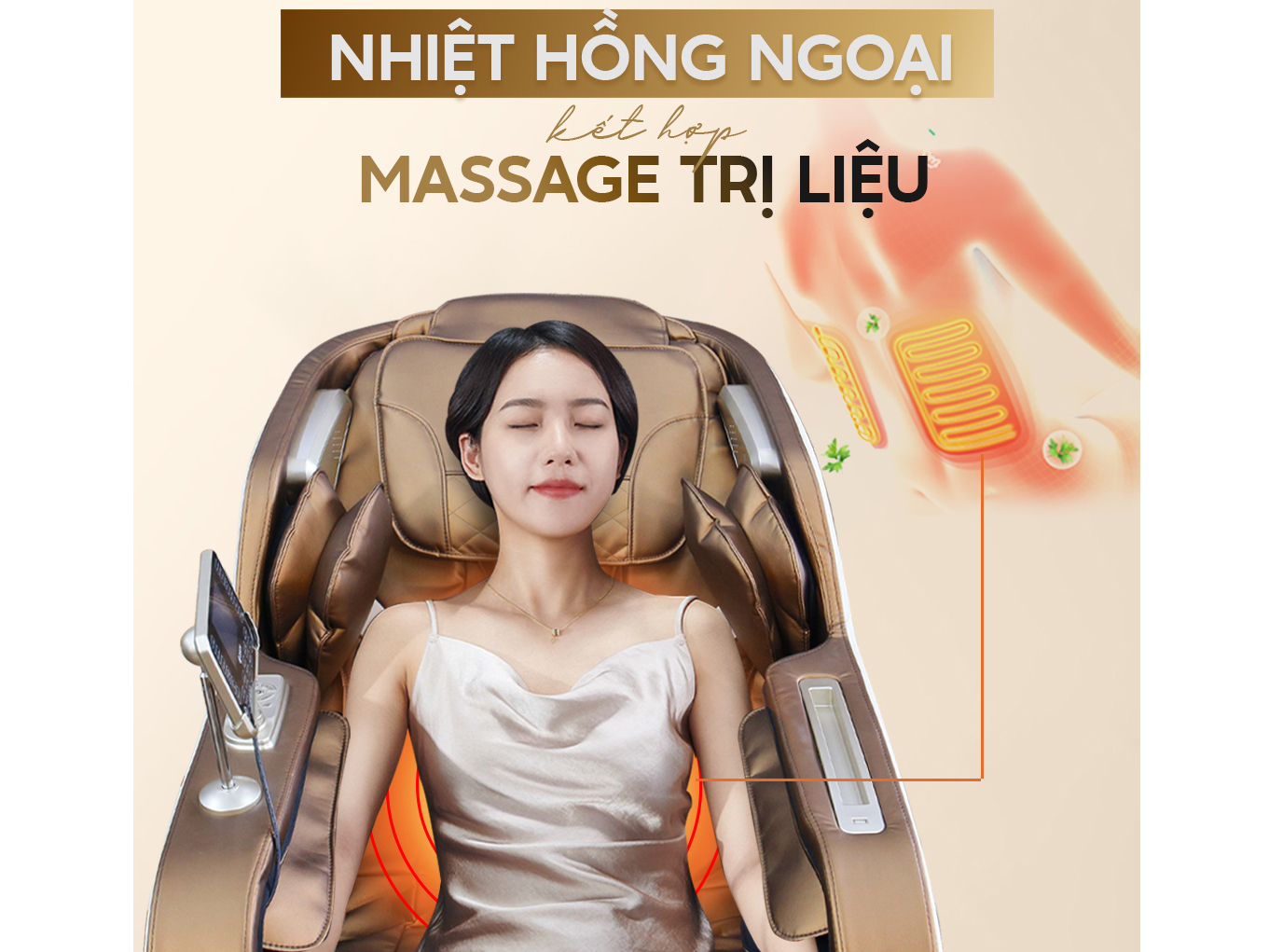 Ghế massage nhiệt hồng ngoại