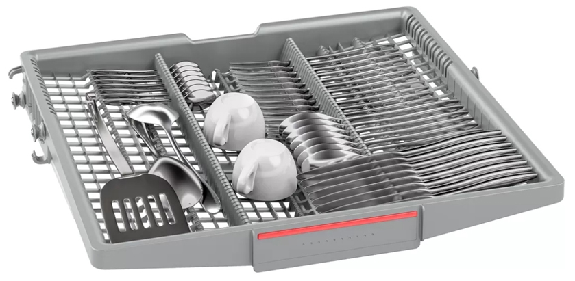 Máy rửa bát âm toàn phần Bosch SMV6ZCX42E series 6 sử dụng động cơ không chổi than EcoSilence Drive giúp làm sạch đồ dùng