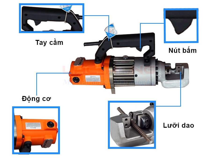 Cấu tạo máy cắt sắt thủy lực cầm tay Đông Phong  