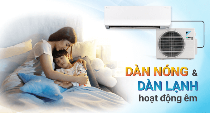 Điều hòa Daikin FTKA35VAVMV được trang bị công nghệ chế độ hoạt động siêu êm Quiet