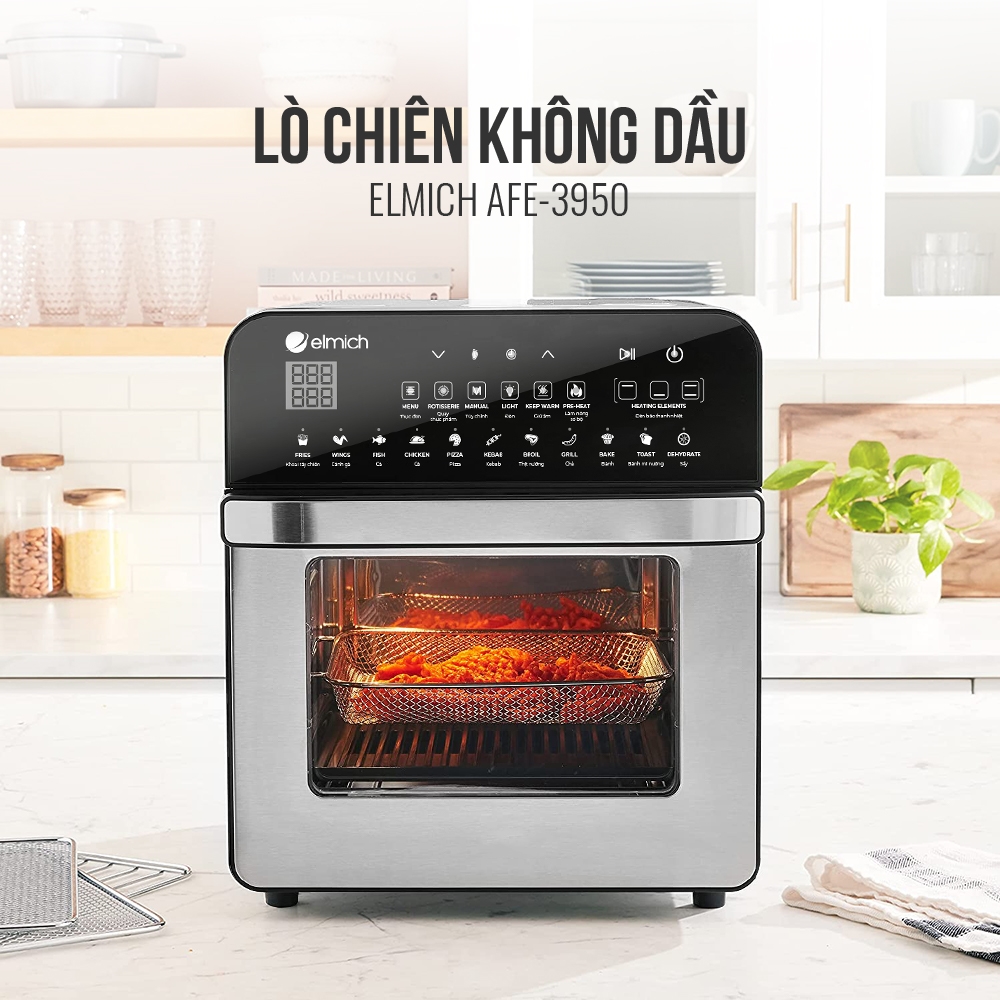 Lò chiên không dầu Elmich AFE-3950 - 14 lít