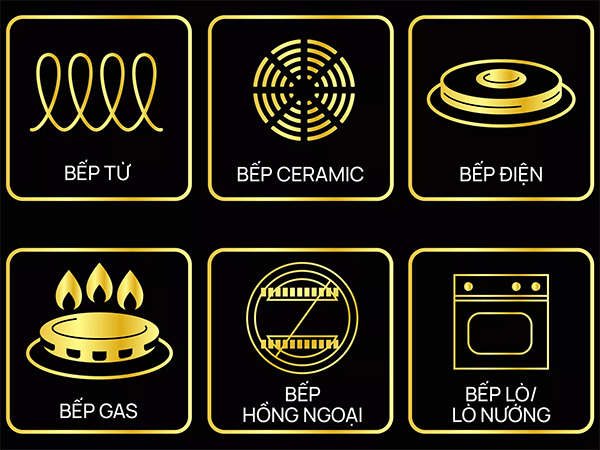 Sử dụng được với các loại bếp