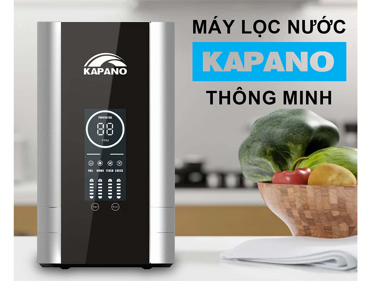 Máy lọc nước RO thông minh không bình chứa Kapano ROA22-4S600