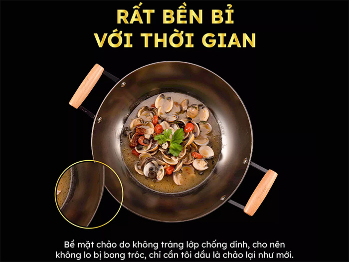 Lớp chống dính ở bề mặt chảo