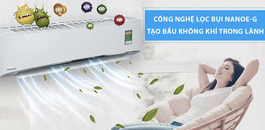 Công nghệ lọc bụi Nanoe-G trong lành