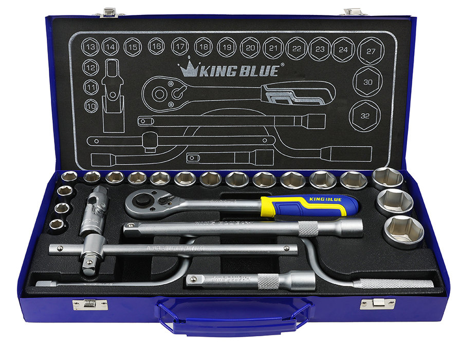 Bộ tuýp cần tự động 24 chi tiết Kingblue KLG-24