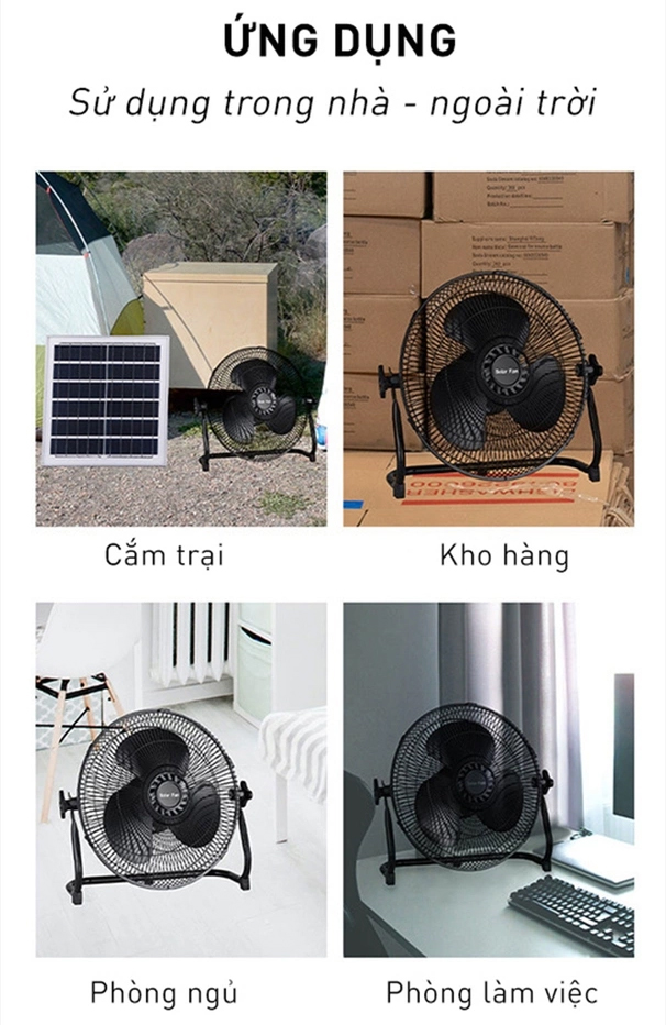 Quạt năng lượng mặt trời  