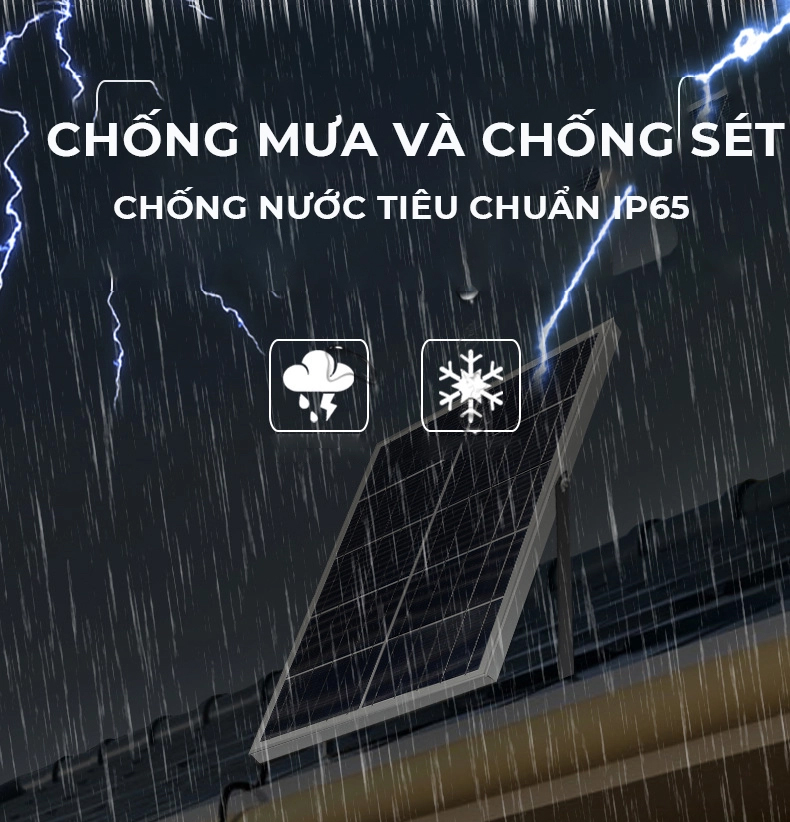 Đèn pha năng lượng mặt trời chống nước