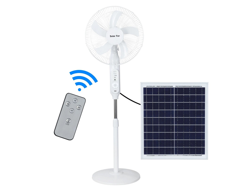 Quạt năng lượng mặt trời màu trắng Kitawa 25W KQ725-T