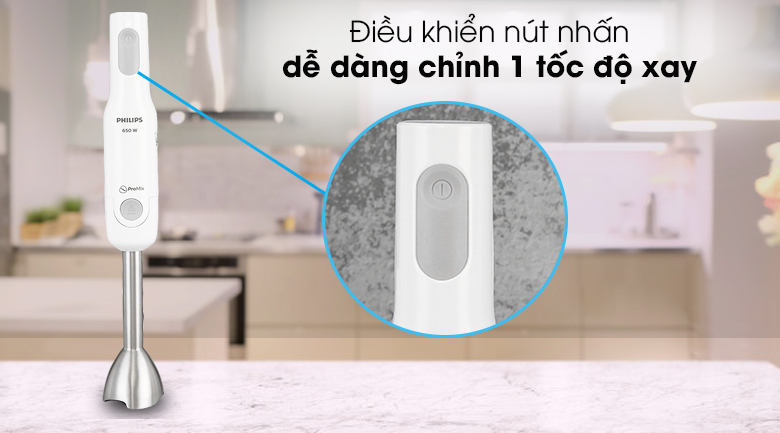 Nút bấm điều khiển 1 tốc độ của Philips HR2534