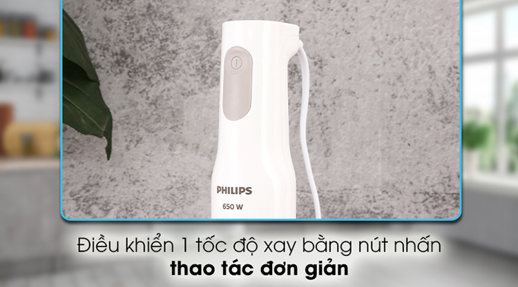 Philips HR2537 chỉ có một nút bấm đơn giản