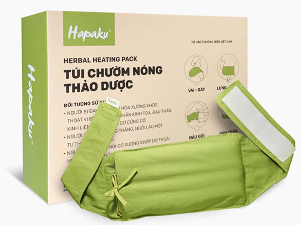 Túi chườm thảo dược lưng bụng Hapaku (làm nóng bằng lò vi sóng)