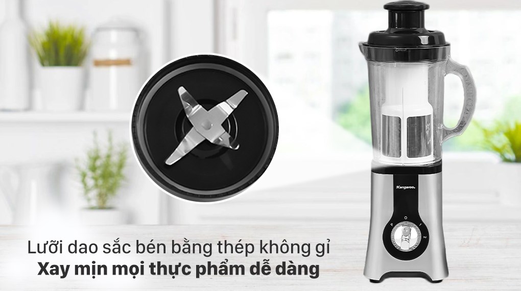 Máy xay sinh tố đa năng Kangaroo KG2B3 có phần lưỡi dao khá sắc bén