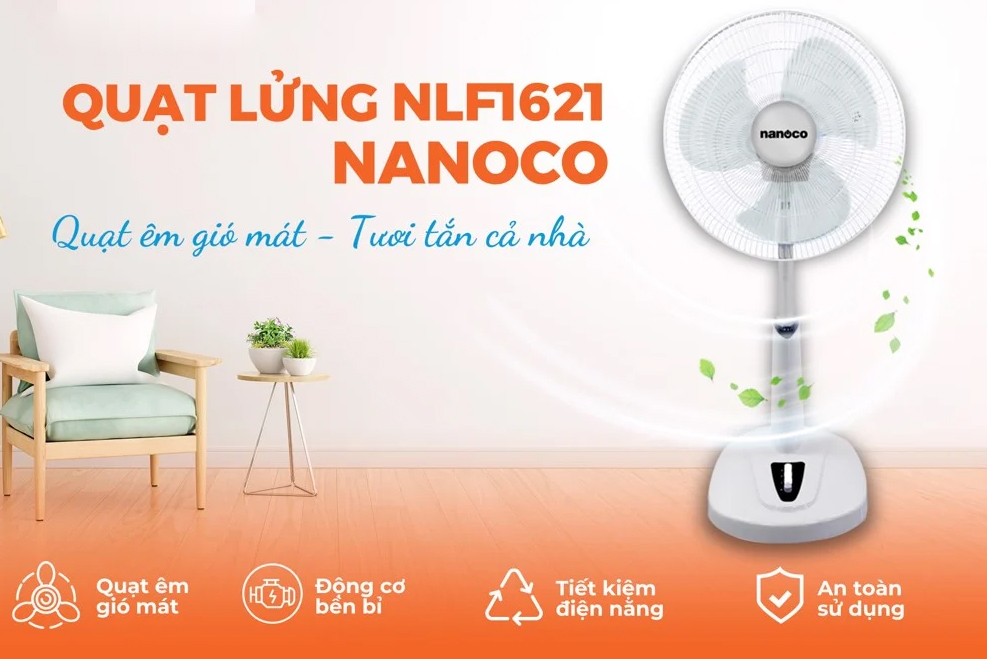 Quạt lửng Nanoco NLF1621