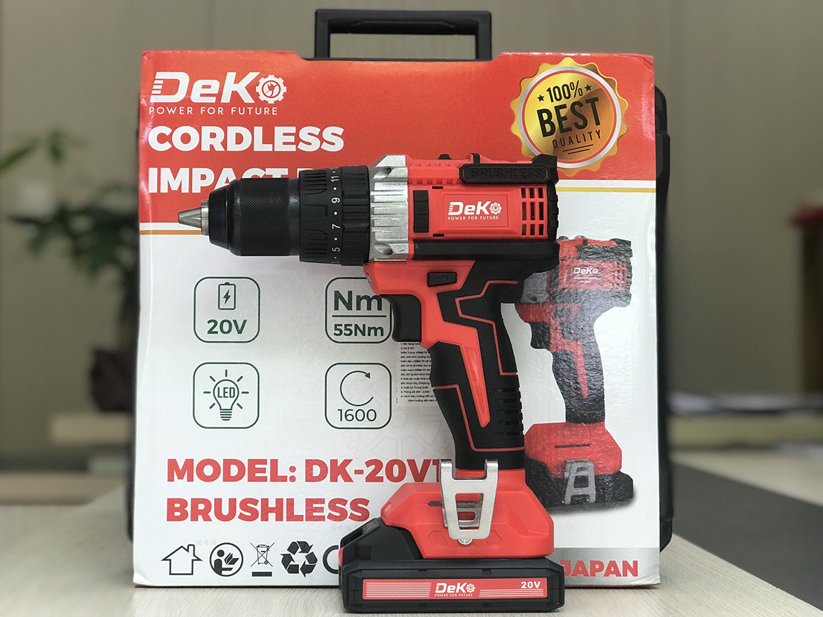 Máy khoan pin Deko DK-20V1