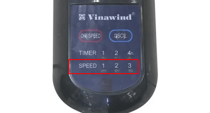Quạt treo tường Vinawind 400XPN có thể tùy chỉnh 3 tốc độ gió mạnh nhẹ theo nhu cầu