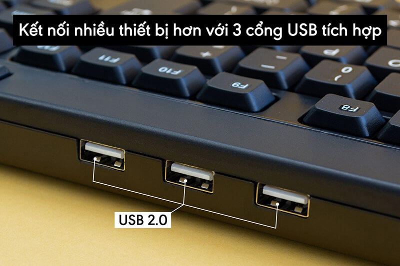 Trang bị 3 cổng kết nối USB