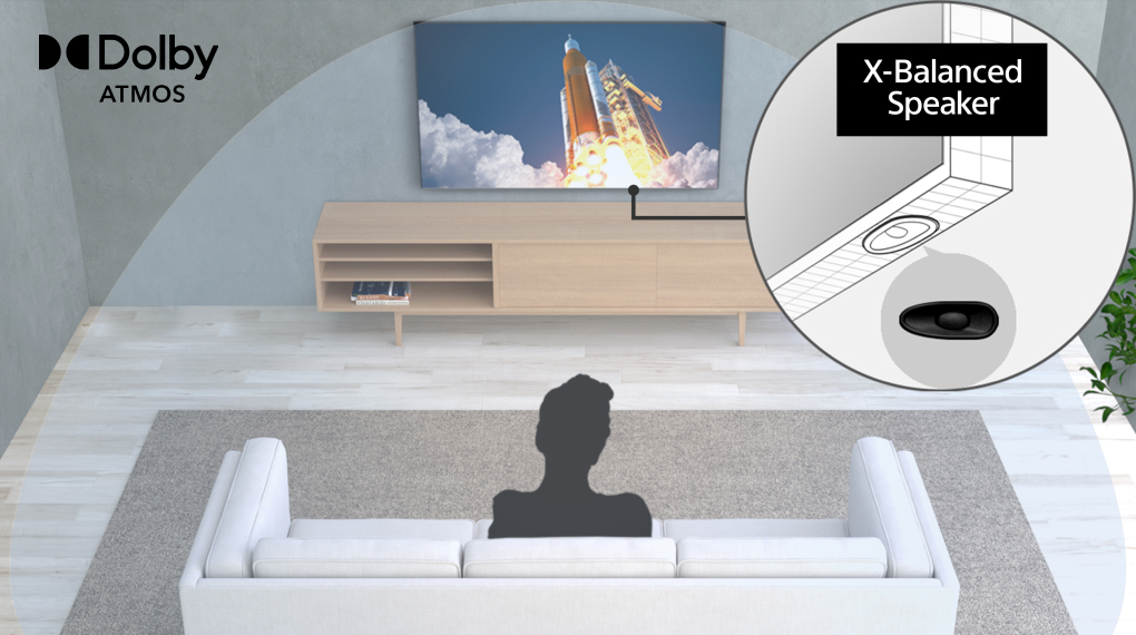 Google tivi Sony 4K 75 inch KD 75X85K mang đến âm thanh sống động