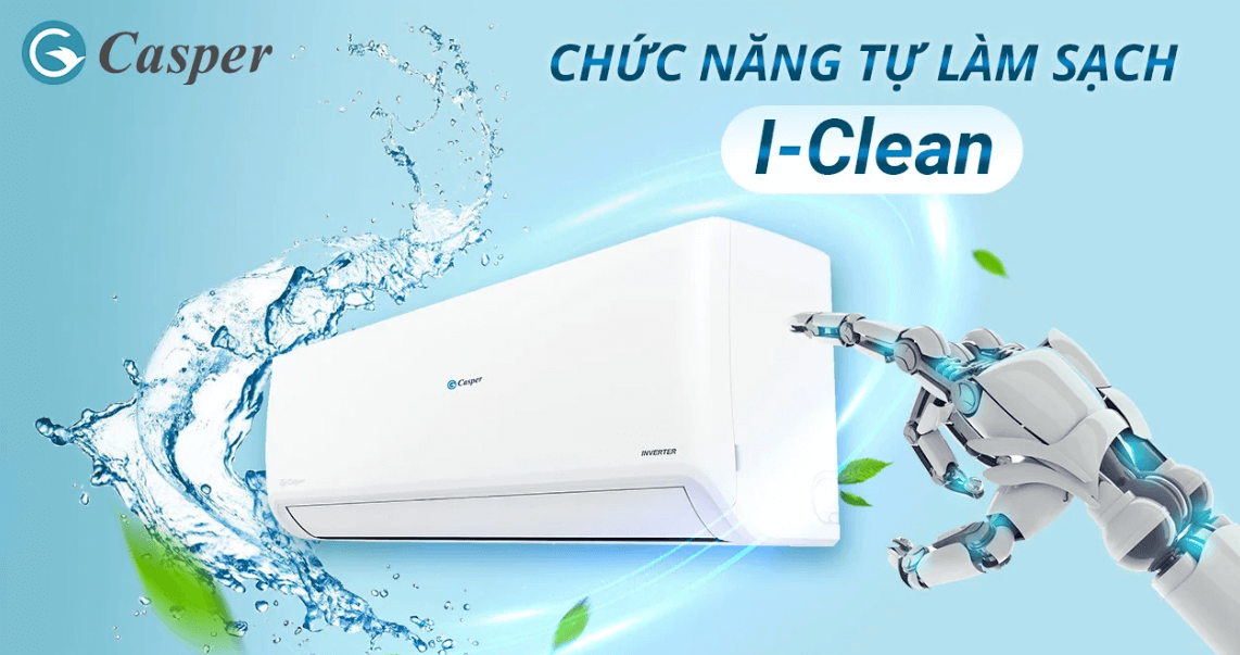 Điều hòa Casper GC-09IS32 có chế độ iClean