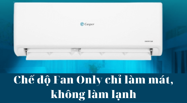 Điều hòa Casper GC-09IS32 có chế độ Fan Only