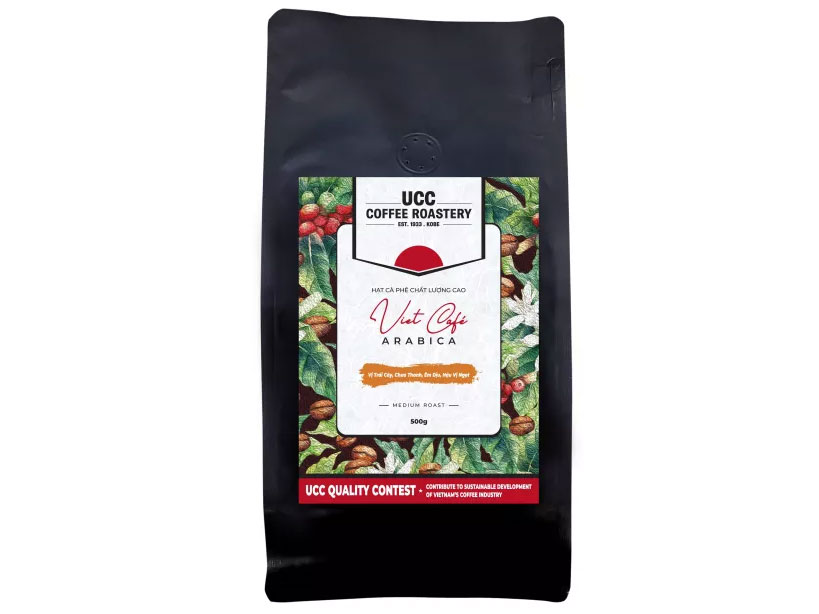 Cà phê hạt UCC Việt Cafe Arabica (gói 500g)