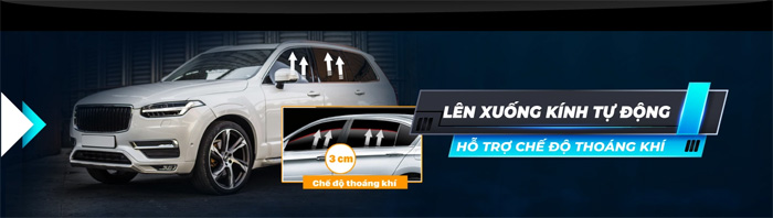 Cửa kính đóng/mở tự động khi dừng xe