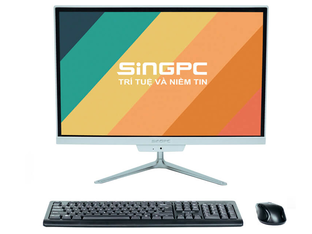 Máy tính All In One SingPC M19Ki582-W (Intel Core i5-10400, 8GB DDR4, SSD 256GB)